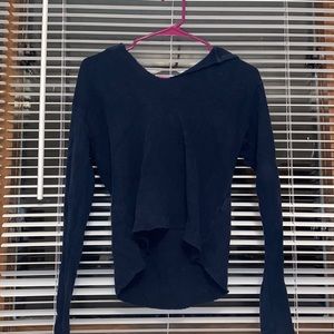 Brandy Melville Navy Long Sleeve with Hood